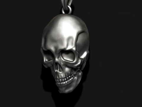 Skull ring pendant pack 3D Print Model