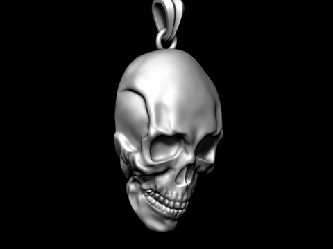 Skull ring pendant pack 3D Print Model