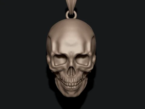 Skull ring pendant pack 3D Print Model