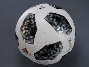 telstar 18 - adidas - russia world cup official ball - 3d 3D-Modell