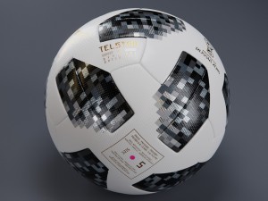 telstar 18 - adidas - russia world cup official ball - 3d 3D-Modell