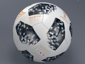 telstar 18 - adidas - russia world cup official ball - 3d 3D-Modell