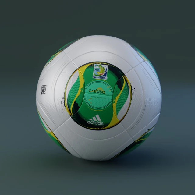 cafusa - adidas - 2013 confederations cup ball 3D Model .c4d .max .obj .3ds .fbx .stl .blend 
