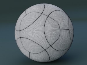 cafusa - adidas - 2013 confederations cup ball 3D Model