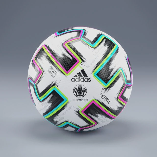 uniforia 2020 - official euro cup match ball - adidas 3D Model .c4d .max .obj .3ds .fbx .stl .blend 