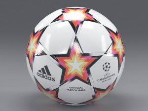 pyrostorm 2021-2022 - champions league official match ball 3Dモデル