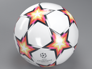 pyrostorm 2021-2022 - champions league official match ball 3Dモデル
