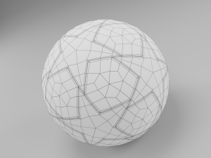 pyrostorm 2021-2022 - champions league official match ball 3Dモデル