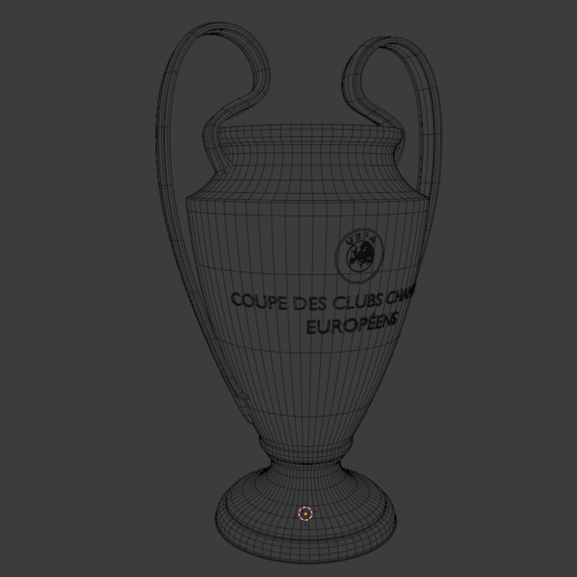 UEFA Champions League Trophy Ucl - 3D Model by polygun