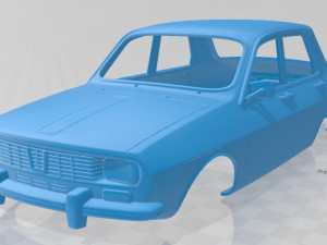 renault 12 - dacia 1300 printable body car 3D Print Model