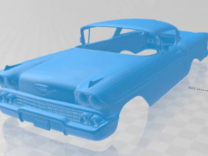chevrolet impala 1958 printable body car 3D Print Model