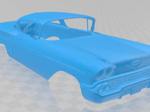chevrolet impala 1958 printable body car 3D Принт Модель
