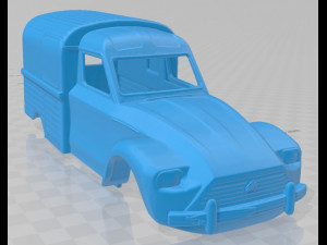 citroen dyane 6 400 printable body van 3D Print Model