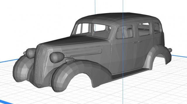 buick gasser 1936 printable body car 3D-printmodel .c4d .max .obj .3ds .fbx .stl .blend 