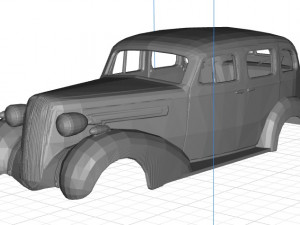 buick gasser 1936 printable body car 3Dプリントモデル