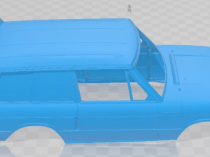 Range Rover 1970 Dakar Printable Body Car 3D Принт Модель