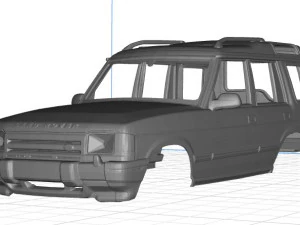 Druckbare 3D-Karosserie des Land Rover Discovery 3D Druckmodell
