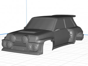 renault 5 copa turbo body car printable 3d 3Dプリントモデル
