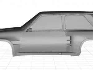 renault 5 copa turbo body car printable 3d 3D Print Model