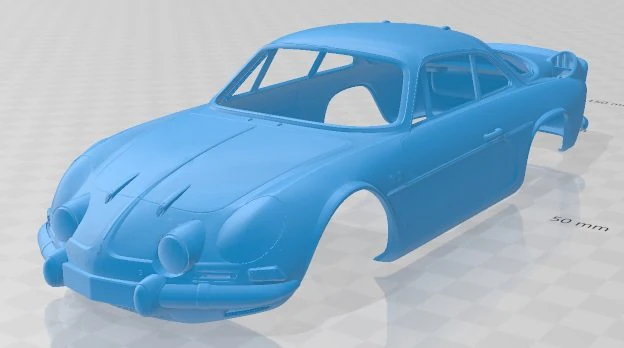 renault alpine a110 1600s 1973 printable body car 3D Print Model .c4d .max .obj .3ds .fbx .stl .blend 