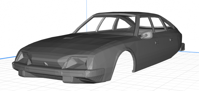 citroen cx body car printable body car 3D-printmodel .c4d .max .obj .3ds .fbx .stl .blend 