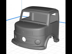 mercedes 1113 kipper truck body cab pintable 3d 3D Print Model
