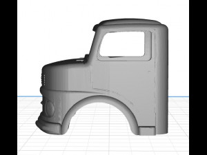 mercedes 1113 kipper truck body cab pintable 3d Modèles 3D en vedette
