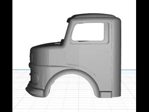 mercedes 1113 kipper truck body cab pintable 3d 3D Print Model