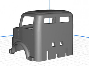 mercedes 1113 kipper truck body cab pintable 3d Modèles 3D en vedette