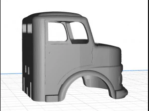 mercedes 1113 kipper truck body cab pintable 3d 3D Print Model