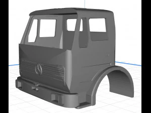 mercedes 1632 truck body cab pintable 3d 3D Print Model