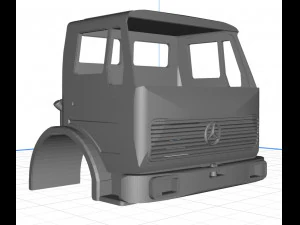 mercedes 1632 truck body cab pintable 3d 3D Print Model