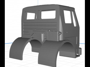 mercedes 1632 truck body cab pintable 3d 3D Print Model