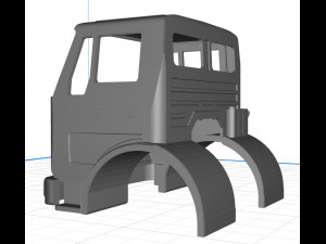 mercedes 1632 truck body cab pintable 3d 3D Print Model