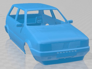 Fiat Uno Turbo MK1 Printable Body Car 3D 打印模型