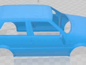 Fiat Uno Turbo MK1 Printable Body Car 3D 打印模型