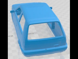 Fiat Uno Turbo MK1 Printable Body Car 3D Print Model