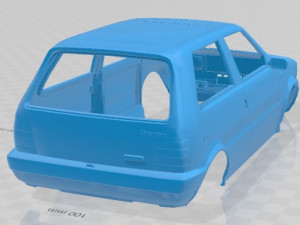 Fiat Uno Turbo MK1 Printable Body Car 3D 打印模型