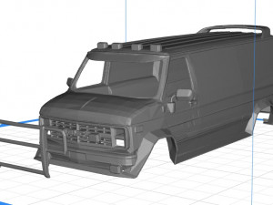 gmc ventrura a team body van printable 3d 3D Print Model