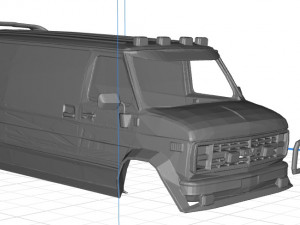 gmc ventrura a team body van printable 3d 3D 프린트 모델