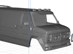 gmc ventrura a team body van printable 3d 3D Print Model