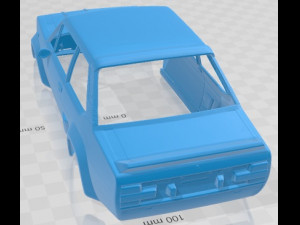 Fiat 131 Abarth Racing Printable Body Car Model do druku 3D
