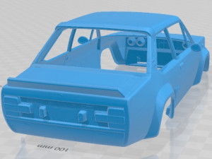Fiat 131 Abarth Racing Printable Body Car Model do druku 3D