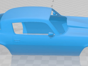 chevrolet camaro 1975 printable body car 3D 프린트 모델