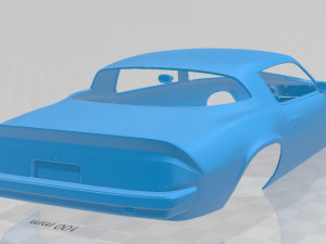 chevrolet camaro 1975 printable body car 3D 프린트 모델