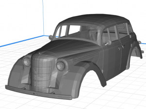 opel kadett 1936 printable 3d body car 3D Baskı Modeli