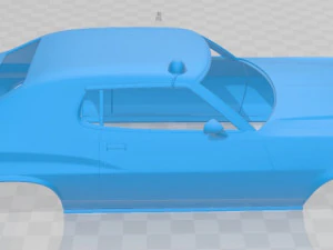 Gran Torino 1975 &ndash; Starsky Hutch Auto mit druckbarer Karosserie 3D Druckmodell