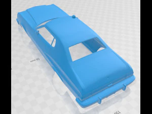 Gran Torino 1975 &ndash; Starsky Hutch Auto mit druckbarer Karosserie 3D Druckmodell