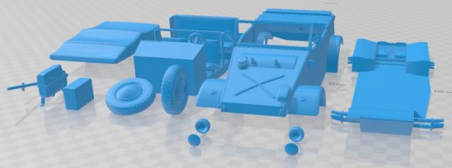 Volkswagen kubelwagen 1945 printable car Modèles 3D en vedette .c4d .max .obj .3ds .fbx .stl .blend 