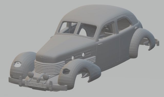 cord 812 - 1937 printable body car Modèles 3D en vedette .c4d .max .obj .3ds .fbx .stl .blend 